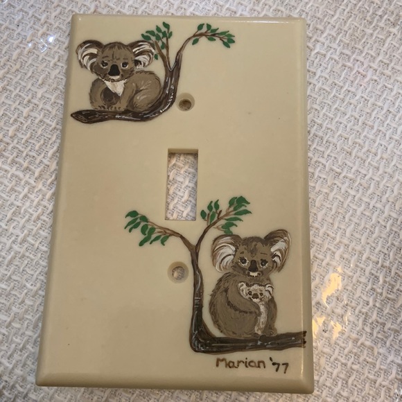 Other - Intake Koala hand painted light switch face plate